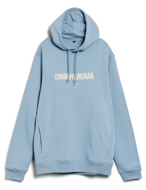 Hoodie Herren "CHAMPAGNJAAA" – hellblau