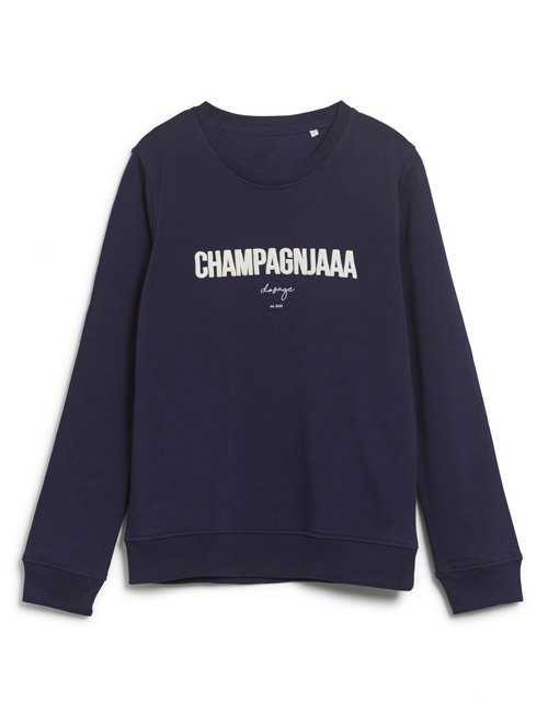 Sweater Damen "CHAMPAGNJAAA" – navy